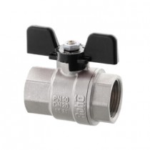 Roho R100-075B - 3/4" ВВ Кран кульовий з чорним метеликом (20 шт/упак, 80 шт/ящ)