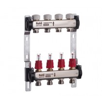Roho R804-04 - 1"х 4 вих. Колектор з витратоміром та термостатичними клапанами (1 шт/ящ) Roho R804-04 - 1"х 4 вих. Колектор з витратоміром та термостатичними клапанами (1 шт/ящ)