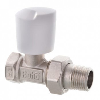 Roho R5560-050 - 1/2" Кран радіаторний прямий з ручкою (15 шт/упак, 60 шт/ящ) Roho R5560-050 - 1/2" Кран радіаторний прямий з ручкою (15 шт/упак, 60 шт/ящ)