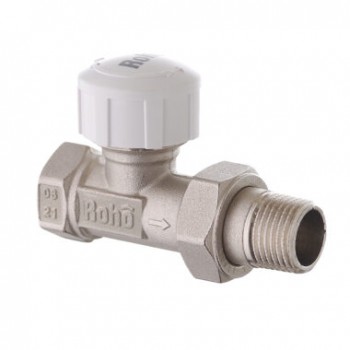 Roho R5160-050 - 1/2" (М30х1,5) Кран радіаторний термостатичний прямий (20 шт/упак, 80 шт/ящ) Roho R5160-050 - 1/2" (М30х1,5) Кран радіаторний термостатичний прямий (20 шт/упак, 80 шт/ящ)