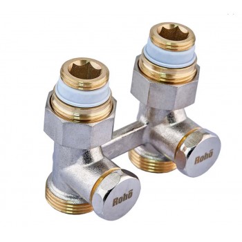 Roho R5350-075 - 3/4" Кран запірний для радіатора Н-подібний, прямий (50 шт/ящ) Roho R5350-075 - 3/4" Кран запірний для радіатора Н-подібний, прямий (50 шт/ящ)
