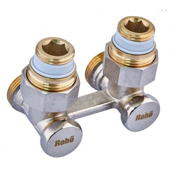Roho R5351-075 - 3/4" Кран запірний для радіатора Н-подібний, кутовий (50 шт/ящ) Roho R5351-075 - 3/4" Кран запірний для радіатора Н-подібний, кутовий (50 шт/ящ)