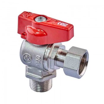 Roho R116-050 -1/2"х1/2" ВЗ Кран кульовий кутовий Н/Г, ручка "метелик" червона(10 шт/упак,120 шт/ящ) Roho R116-050 -1/2"х1/2" ВЗ Кран кульовий кутовий Н/Г, ручка "метелик" червона(10 шт/упак,120 шт/ящ)