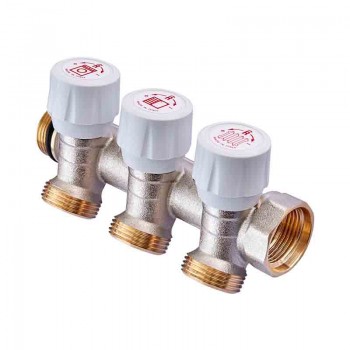 Roho R809-03 - 3/4"x3/4" EK Колектор з регулюючими вентилями на 3 вих. (30 шт/ящ)