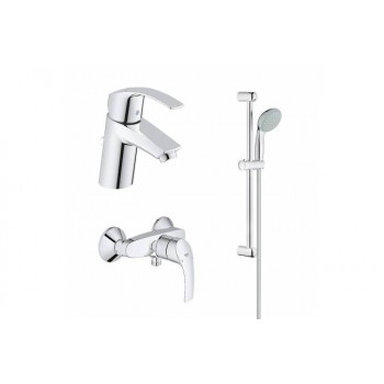 Grohe Eurosmart New комплект 123576 для душу, хром (27853001+33265002+33555002) Акція Grohe Eurosmart New комплект 123576 для душу, хром (27853001+33265002+33555002) Акція