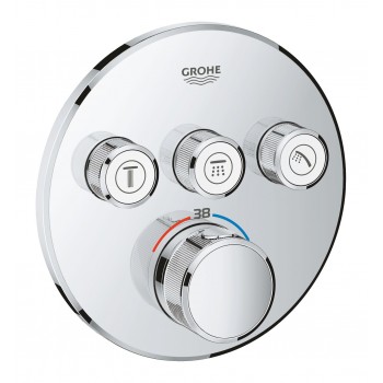 Grohe Grohtherm SmartControl 29121000 змішувач термостатичний вбудованого монтажу на 3 виходи
