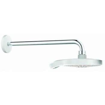 Grohe Power&Soul Cosmopolitan 190 26172LS0 Верхній душ та душовий кронштейн 422 мм (білий) Grohe Power&Soul Cosmopolitan 190 26172LS0 Верхній душ та душовий кронштейн 422 мм (білий)