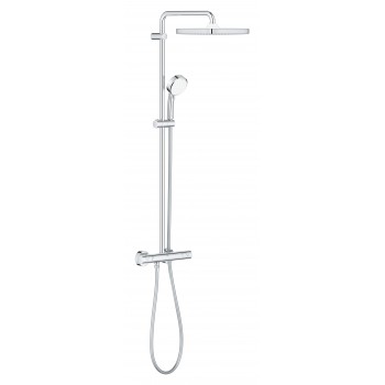 Grohe Tempesta Cosmopolitan System 250 Cube 26689000 Душова система з термостатом для настінного мо Grohe Tempesta Cosmopolitan System 250 Cube 26689000 Душова система з термостатом для настінного мо