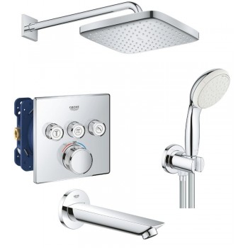 Grohe Grohtherm SmartControl UA26415SC2 Набір для комплектації ванни та душу з New Tempesta 250 Grohe Grohtherm SmartControl UA26415SC2 Набір для комплектації ванни та душу з New Tempesta 250