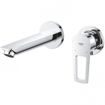 Grohe BauLoop 20289001 Змішувач для умивальника на 2 отвори, настінний Grohe BauLoop 20289001 Змішувач для умивальника на 2 отвори, настінний
