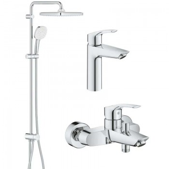 Grohe Eurosmart UA123246R1 Набiр змiшувачiв  3 в 1 для ванни