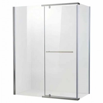 KOER SR SC01-120x80x200-TR-01 Душова кабіна без піддону прозоре скло EASY CLEAN 8мм ХРОМ (1 шт/ящ) KOER SR SC01-120x80x200-TR-01 Душова кабіна без піддону прозоре скло EASY CLEAN 8мм ХРОМ (1 шт/ящ)