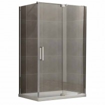 KOER SR SC02-100x80x200-TR-01 Душова кабіна без піддону прозоре скло EASY CLEAN 8мм ХРОМ (1 шт/ящ) KOER SR SC02-100x80x200-TR-01 Душова кабіна без піддону прозоре скло EASY CLEAN 8мм ХРОМ (1 шт/ящ)