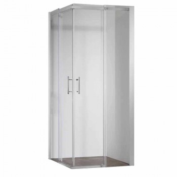 KOER SR SC03-90x90x200-TR-01 Душова кабіна без піддону прозоре скло EASY CLEAN 6мм ХРОМ (1 шт/ящ) KOER SR SC03-90x90x200-TR-01 Душова кабіна без піддону прозоре скло EASY CLEAN 6мм ХРОМ (1 шт/ящ)