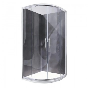 KOER SR SC04-100x100x195-TR-01 Душова кабіна без піддону прозоре скло EASY CLEAN 5мм ХРОМ (1 шт/ящ) KOER SR SC04-100x100x195-TR-01 Душова кабіна без піддону прозоре скло EASY CLEAN 5мм ХРОМ (1 шт/ящ)