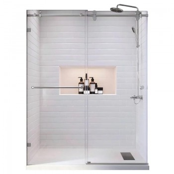 KOER SR SD06-120x220-TR-01 Двері у нішу розсувні прозоре скло EASY CLEAN 8мм ХРОМ (1 шт/ящ) KOER SR SD06-120x220-TR-01 Двері у нішу розсувні прозоре скло EASY CLEAN 8мм ХРОМ (1 шт/ящ)