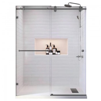 KOER SR SD06-140x220-TR-07 Двері у нішу розсувні прозоре скло EASY CLEAN 8мм ГРАФІТ (1 шт/ящ) KOER SR SD06-140x220-TR-07 Двері у нішу розсувні прозоре скло EASY CLEAN 8мм ГРАФІТ (1 шт/ящ)