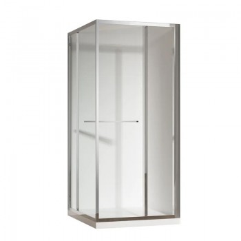 KOER SR SC09-90x90x200-R-TR-01 Душова кабіна без піддону прозоре скло EASY CLEAN 6мм ХРОМ (1 шт/ящ) KOER SR SC09-90x90x200-R-TR-01 Душова кабіна без піддону прозоре скло EASY CLEAN 6мм ХРОМ (1 шт/ящ)