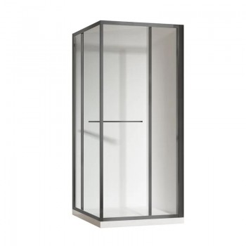 KOER SR SC09-90x90x200-R-TR-07 Душова кабіна без підд. прозоре скло EASY CLEAN 6мм ГРАФІТ (1 шт/ящ) KOER SR SC09-90x90x200-R-TR-07 Душова кабіна без підд. прозоре скло EASY CLEAN 6мм ГРАФІТ (1 шт/ящ)