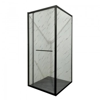 MIXXUS PREMIUM QUADRO SC01-90x90x195-TR BLACK Душова кабіна без піддону прозоре скло 6мм (1 шт/ящ) MIXXUS PREMIUM QUADRO SC01-90x90x195-TR BLACK Душова кабіна без піддону прозоре скло 6мм (1 шт/ящ)