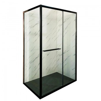 MIXXUS PREMIUM QUADRO SC01-120x80x195-TR BLACK Душова кабіна без піддону прозоре скло 6мм (1 шт/ящ) MIXXUS PREMIUM QUADRO SC01-120x80x195-TR BLACK Душова кабіна без піддону прозоре скло 6мм (1 шт/ящ)