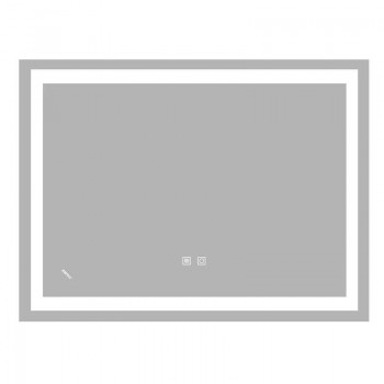 ZERIX KUBIX MR03-80x60-REVERSE Дзеркало з LED Touch, Anti-fog, димером, рег. яскр. (5 шт/ящ) ZERIX KUBIX MR03-80x60-REVERSE Дзеркало з LED Touch, Anti-fog, димером, рег. яскр. (5 шт/ящ)