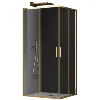 KOER SR SC10-90x90x195-TR-12 Душ. кабіна без піддону прозоре скло EASY CLEAN 6мм МАТ. ЗОЛОТО(1шт/ящ) KOER SR SC10-90x90x195-TR-12 Душ. кабіна без піддону прозоре скло EASY CLEAN 6мм МАТ. ЗОЛОТО(1шт/ящ)