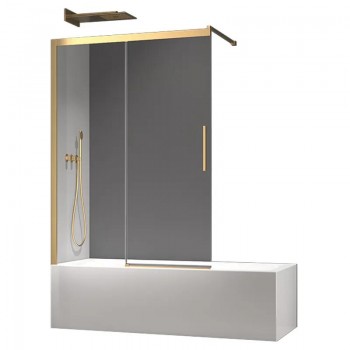 KOER SR BS06-120x150-TR-12 Шторки скляні на ванну розсув.проз.скло EASY CLEAN 6мм МАТ.ЗОЛОТО(1шт/ящ) KOER SR BS06-120x150-TR-12 Шторки скляні на ванну розсув.проз.скло EASY CLEAN 6мм МАТ.ЗОЛОТО(1шт/ящ)