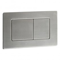 KOER KT-0612-02 Панель змиву 240x160x10mm з нержавіючої сталі, кнопка квадратна SUS304 (10 шт/ящ)