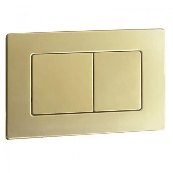 KOER KT-0612-12 Панель змиву 240x160x10mm з нерж.сталі, кнопка квадр. (колір МАТ.ЗОЛОТО) (10 шт/ящ)