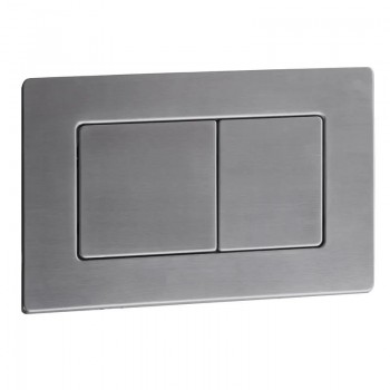 KOER KT-0612-07 Панель змиву 240x160x10mm з нерж.сталі, кнопка квадр. (колір ГРАФІТ) (10 шт/ящ) KOER KT-0612-07 Панель змиву 240x160x10mm з нерж.сталі, кнопка квадр. (колір ГРАФІТ) (10 шт/ящ)