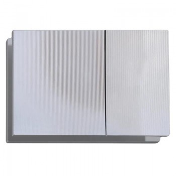 KOER KT-0610-STR-01 Панель змиву 240x160x32mm пласт., кнопка квадр. (колір ХРОМ структура) (10шт/ящ) KOER KT-0610-STR-01 Панель змиву 240x160x32mm пласт., кнопка квадр. (колір ХРОМ структура) (10шт/ящ)
