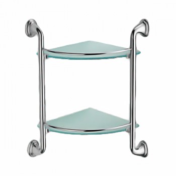 ZERIX LR1507-2 Полиця кутова 2-ярусна (скло) (250x250мм) (10 шт/ящ) ZERIX LR1507-2 Полиця кутова 2-ярусна (скло) (250x250мм) (10 шт/ящ)