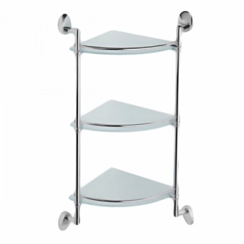 ZERIX LR3307-3 Полиця кутова 3-ярусна (скло) (250x250мм) (10 шт/ящ) ZERIX LR3307-3 Полиця кутова 3-ярусна (скло) (250x250мм) (10 шт/ящ)