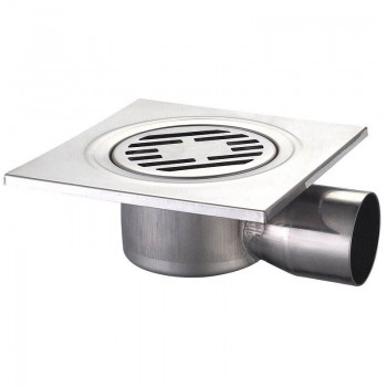 CHAMPION DRAIN-04-15x15-90 Душовий трап з нержавіючої сталі 150x150мм, кутовий відвід (36 шт/ящ) CHAMPION DRAIN-04-15x15-90 Душовий трап з нержавіючої сталі 150x150мм, кутовий відвід (36 шт/ящ)