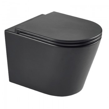 MIXXUS PREMIUM BEVEL-0301-R BLACK Унітаз підвісний 515x355x365mm, система змиву RIMLESS (1 шт/ящ) MIXXUS PREMIUM BEVEL-0301-R BLACK Унітаз підвісний 515x355x365mm, система змиву RIMLESS (1 шт/ящ)