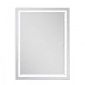MIXXUS PREMIUM QUADRO MR20-80x60-REVERSE Дзеркало (LED Touch, Anti-fog, димер рег. яскр.) (5шт/ящ)