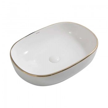 MIXXUS PREMIUM ELLIPSE-0105 EDGE GOLD Раковина накладна 600х400х150mm (1 шт/ящ) MIXXUS PREMIUM ELLIPSE-0105 EDGE GOLD Раковина накладна 600х400х150mm (1 шт/ящ)