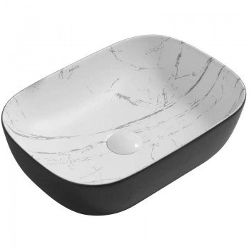 MIXXUS PREMIUM DIVERSE-0112 MARBLE-BLACK Раковина накладна 455х325х135mm (1 шт/ящ) MIXXUS PREMIUM DIVERSE-0112 MARBLE-BLACK Раковина накладна 455х325х135mm (1 шт/ящ)