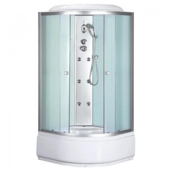 MIXXUS STRONG SBH01-90x90x215-FB SATIN (в 4 ящ) Бокс душ. з гідром. з вис. піддоном матове скло 4мм MIXXUS STRONG SBH01-90x90x215-FB SATIN (в 4 ящ) Бокс душ. з гідром. з вис. піддоном матове скло 4мм