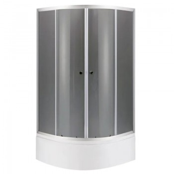 MIXXUS PLAIN SCT01-90x90x195-GR SATIN (в 2 ящ) Душова кабіна з високим піддоном сіре тонов. скло 4мм MIXXUS PLAIN SCT01-90x90x195-GR SATIN (в 2 ящ) Душова кабіна з високим піддоном сіре тонов. скло 4мм