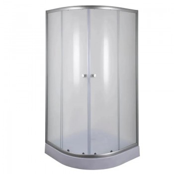 MIXXUS PLAIN SCT02-100x100x195-FB SATIN (в 2 ящ) Душова кабіна з низьким піддоном матове скло 4мм MIXXUS PLAIN SCT02-100x100x195-FB SATIN (в 2 ящ) Душова кабіна з низьким піддоном матове скло 4мм