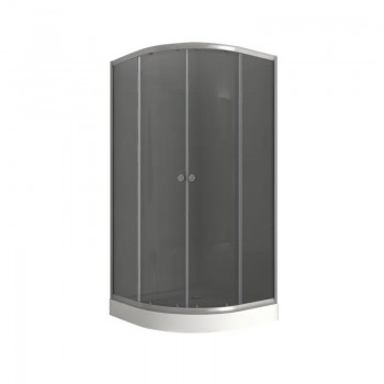 MIXXUS PLAIN SCT02-90x90x195-GR SATIN (в 2 ящ) Душова кабіна з низьким піддоном сіре тонов. скло 4мм MIXXUS PLAIN SCT02-90x90x195-GR SATIN (в 2 ящ) Душова кабіна з низьким піддоном сіре тонов. скло 4мм