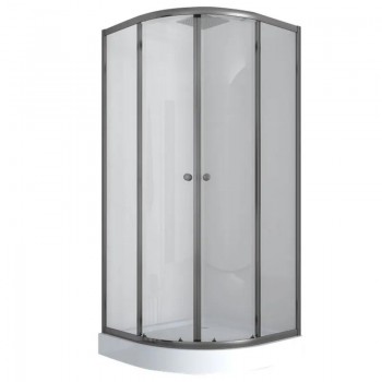 MIXXUS PLAIN SCT02-90x90x195-TR GRAPHITE (в 2 ящ) Душова кабіна з низьким піддоном прозоре скло 4мм MIXXUS PLAIN SCT02-90x90x195-TR GRAPHITE (в 2 ящ) Душова кабіна з низьким піддоном прозоре скло 4мм