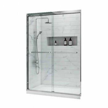 KOER SR SD03-140x200-TR-01 Двері в нішу прозоре скло EASY CLEAN 8мм ХРОМ (1 шт/ящ)
