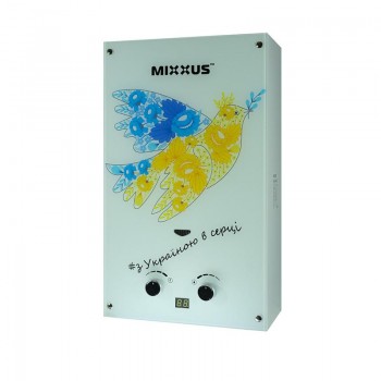 MIXXUS GWH-0610 BASIC GLASS Газова колонка димохідна 10 л/хв (панель зі скла з малюнком) (1 шт/ящ) MIXXUS GWH-0610 BASIC GLASS Газова колонка димохідна 10 л/хв (панель зі скла з малюнком) (1 шт/ящ)