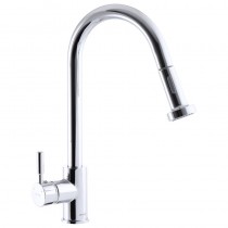 MIXXUS PREMIUM HANS 014 Змішувач для кухні з висувною лійкою (5 шт/ящ)