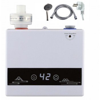 ZERIX BWH-01-ES Водонагрівач НАСТІННИЙ 3,5 kW проточн., З ІНД.ТЕМП.(зі шлангом та лійкою)(10 шт/ящ) ZERIX BWH-01-ES Водонагрівач НАСТІННИЙ 3,5 kW проточн., З ІНД.ТЕМП.(зі шлангом та лійкою)(10 шт/ящ)