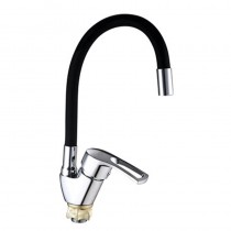MIXXUS YUB4-181 REFLECTOR BLACK Змішувач для кухні з силік. виливом (кол. вил. чорний) (10 шт/ящ)