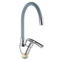 MIXXUS YUB4-181 REFLECTOR GRAY Змішувач для кухні з силік. виливом (кол. вил. сірий) (10 шт/ящ)